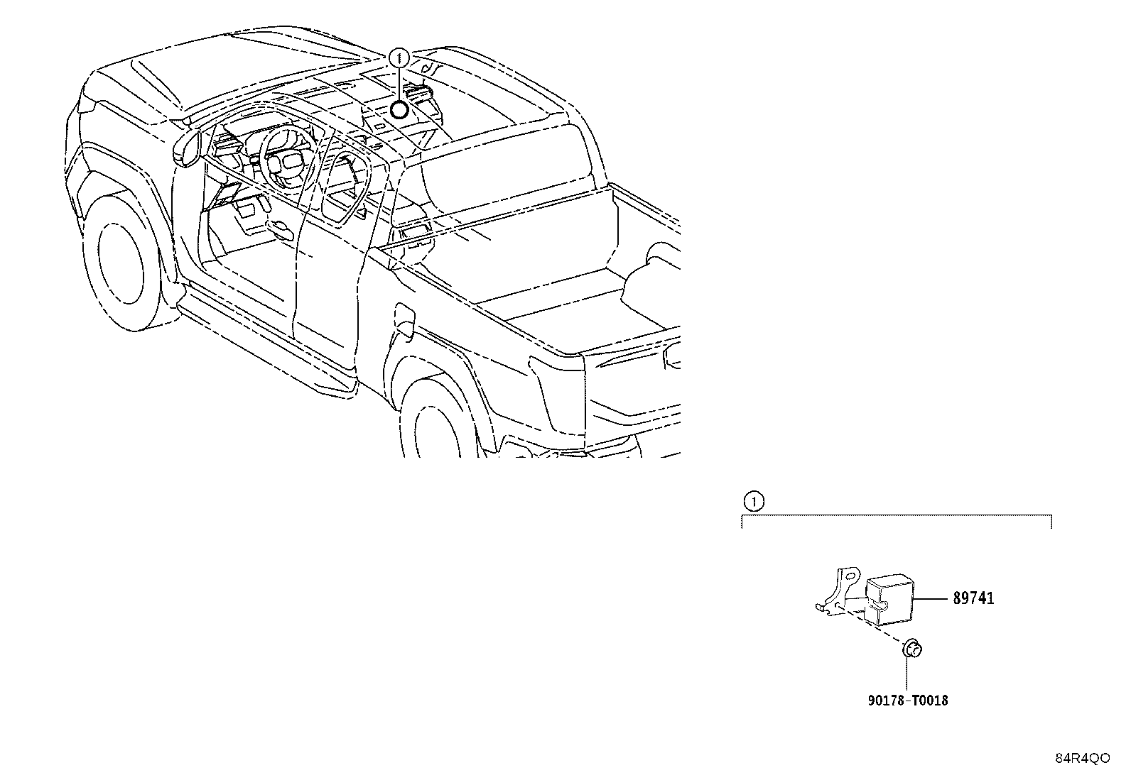 89741-0K360 RECEIVER, DOOR CONTROL product image