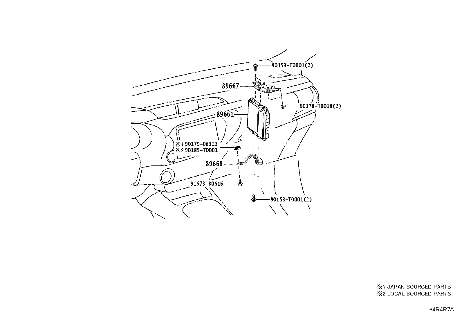 89589-0K050 BRACKET, INJECTOR DRIVER product image
