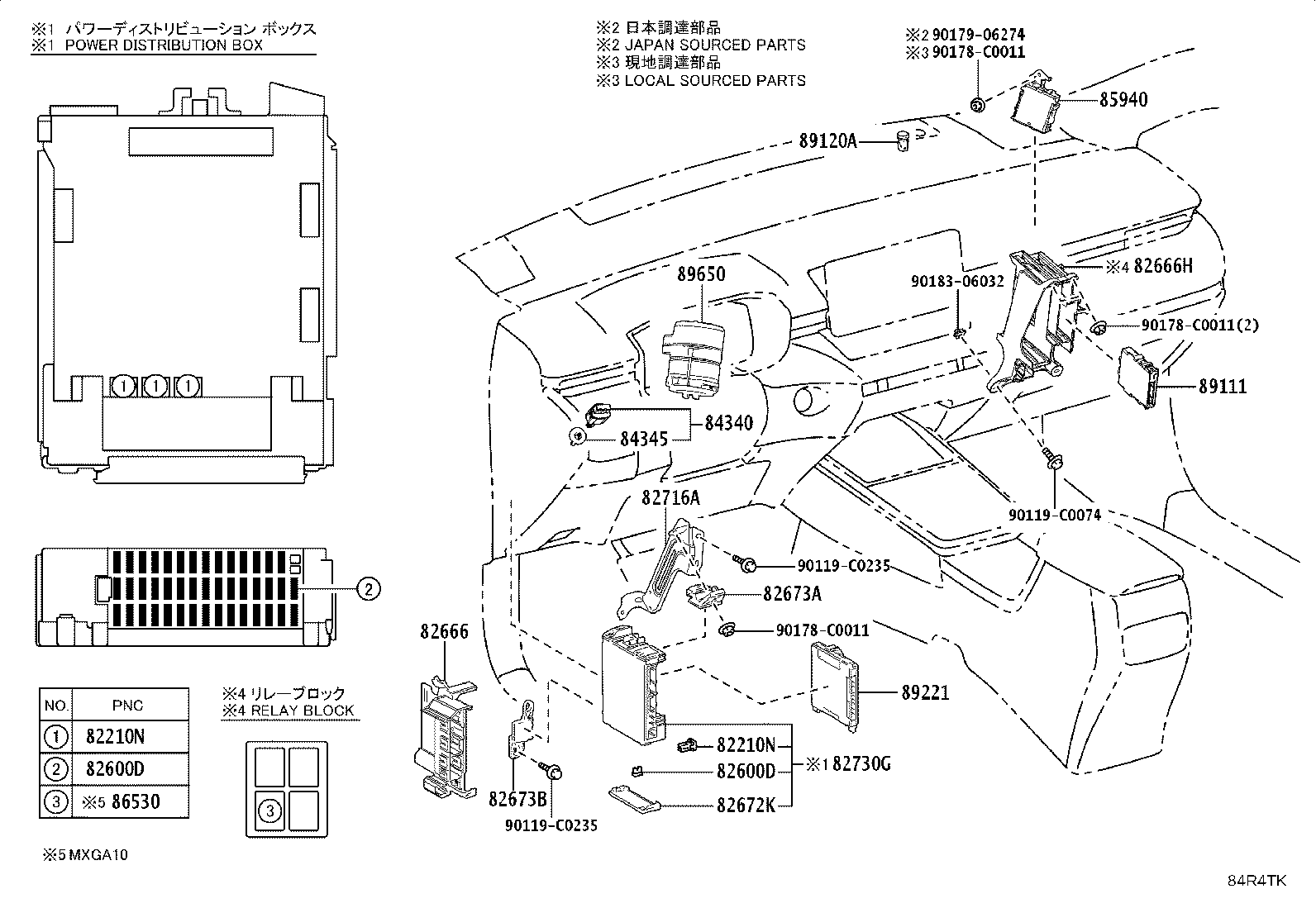 82666-0A030 HOLDER, CONNECTOR product image