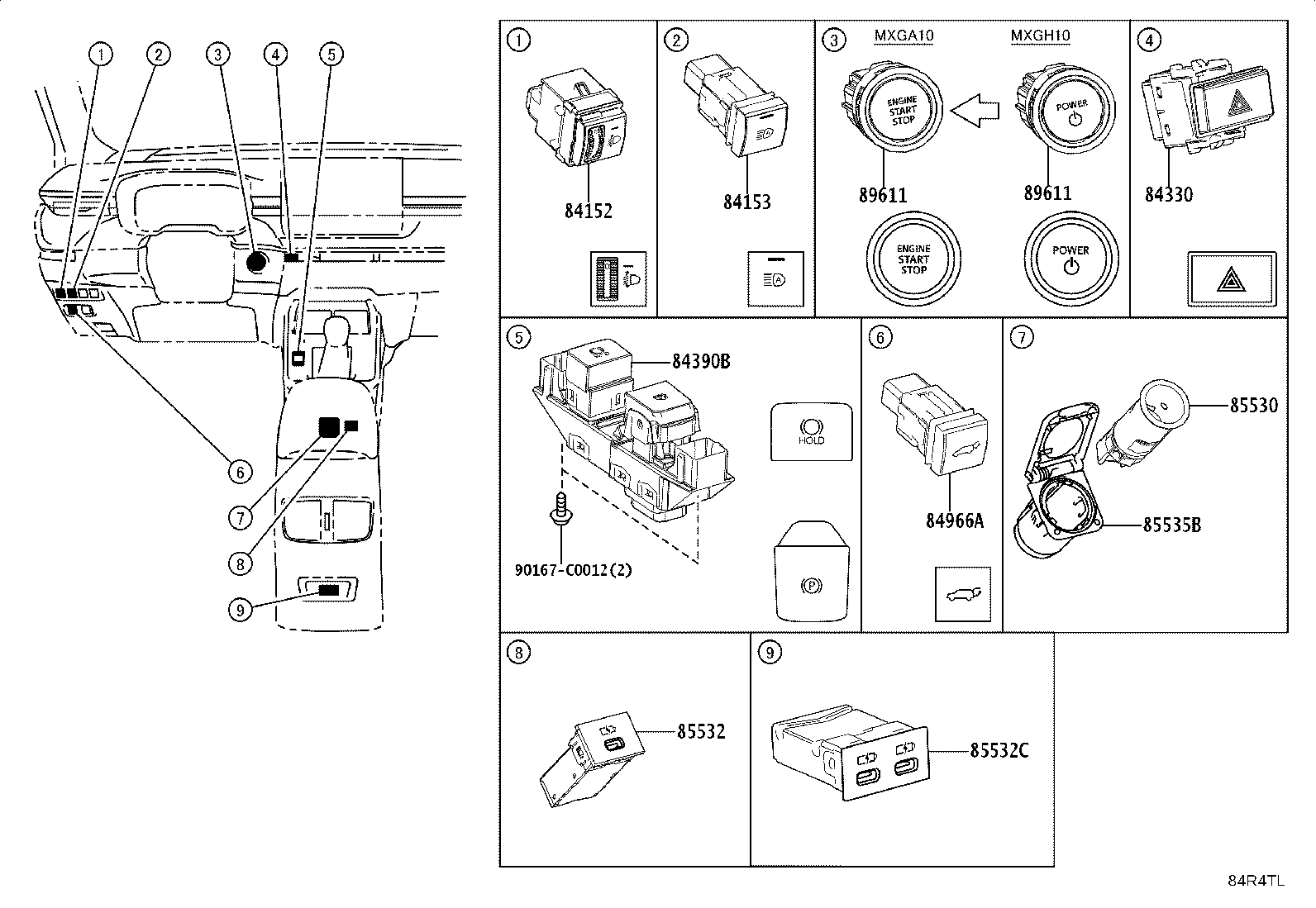 82666-0A030 HOLDER, CONNECTOR product image