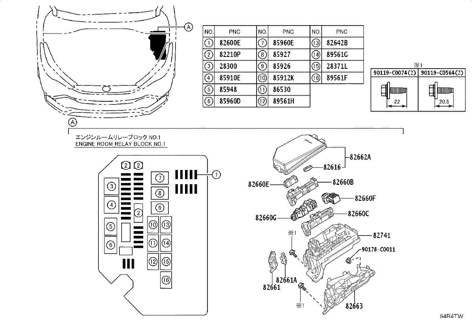 84040-0R030 MASTER SWITCH ASSY,MULTIPLEX NETWORK product image