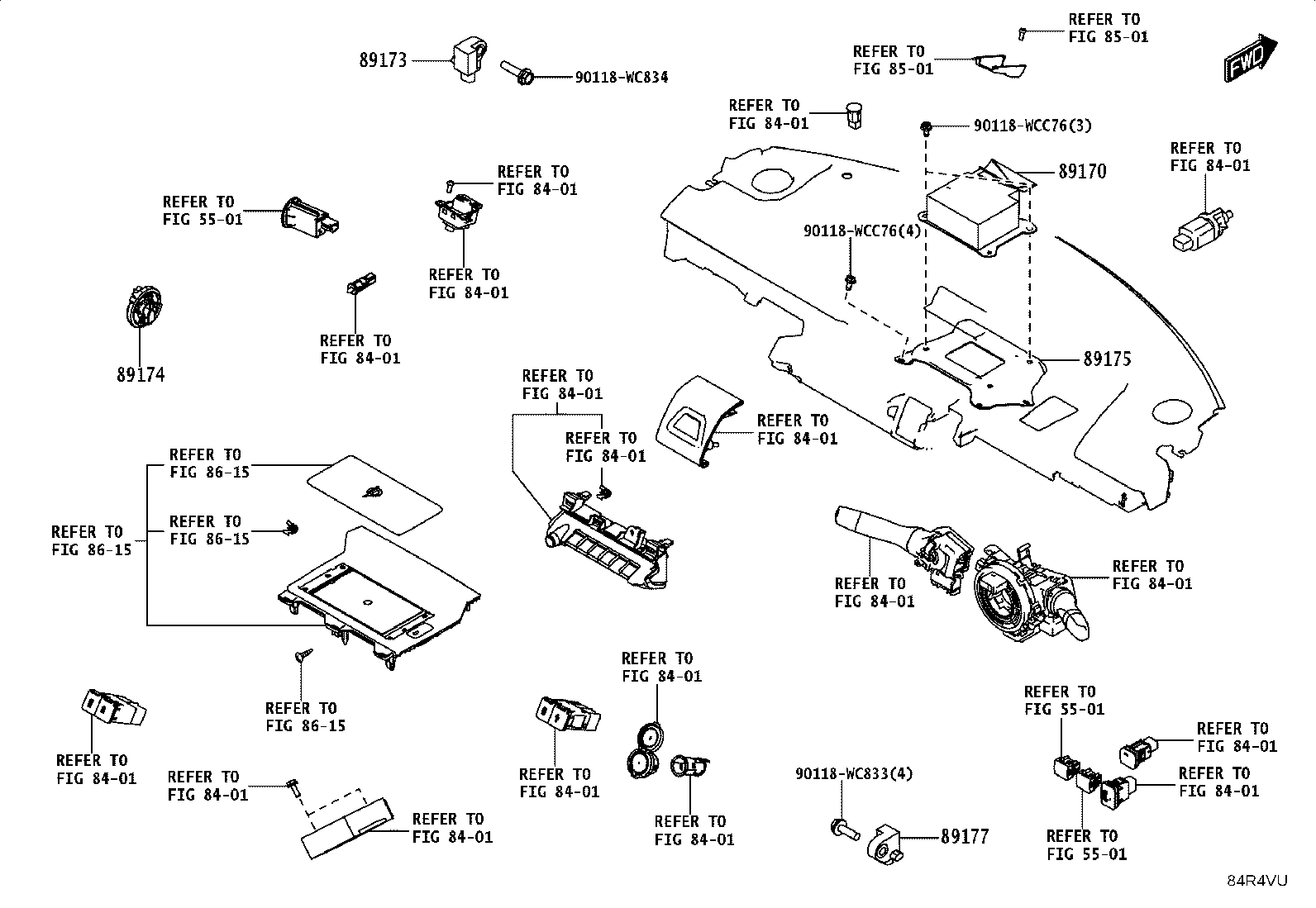 89170-WC028 SENSOR ASSY, AIR BAG product image