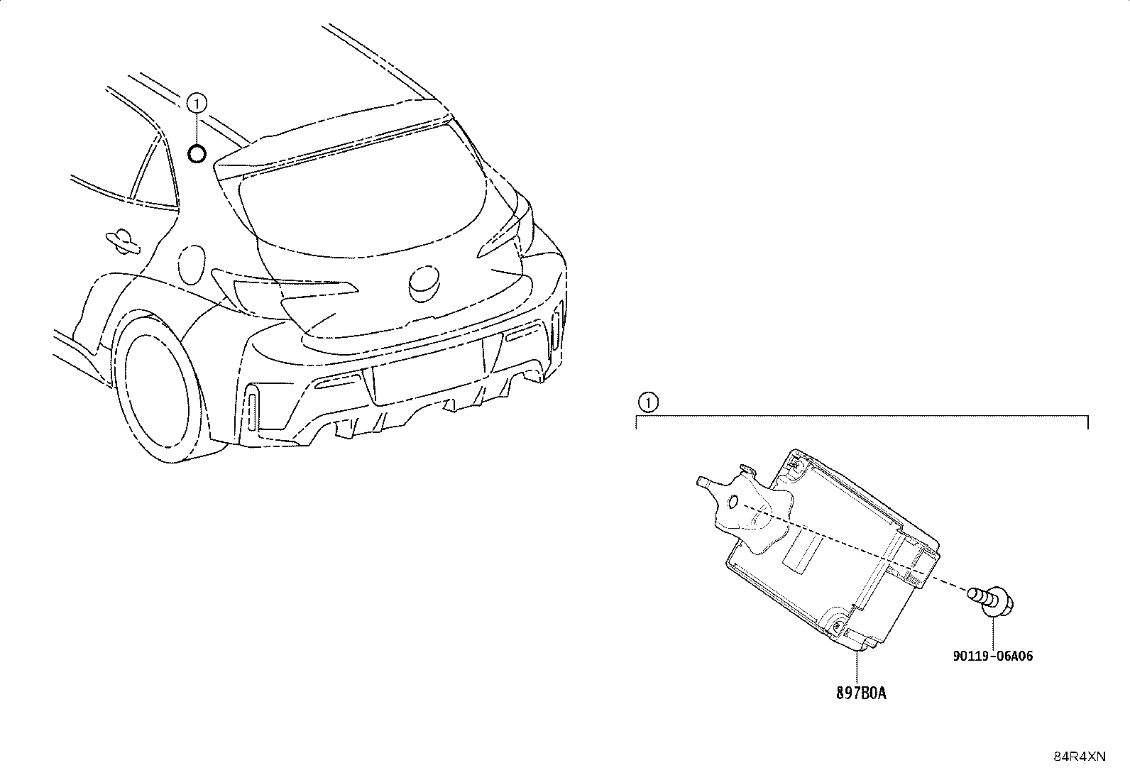 897B0-12220 RECEIVER ASSY, ELECTRICAL KEY & TPMS product image