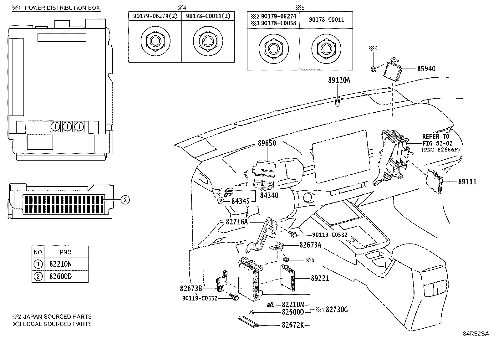 82672-02210 COVER, JUNCTION BLOCK product image