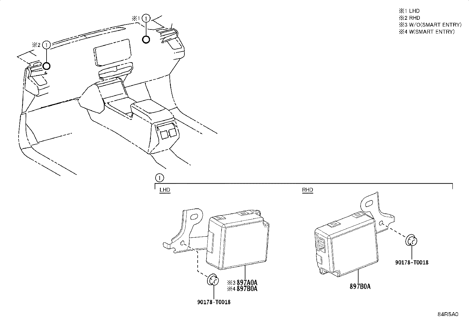897B0-0K080 RECEIVER ASSY, ELECTRICAL KEY & TPMS product image