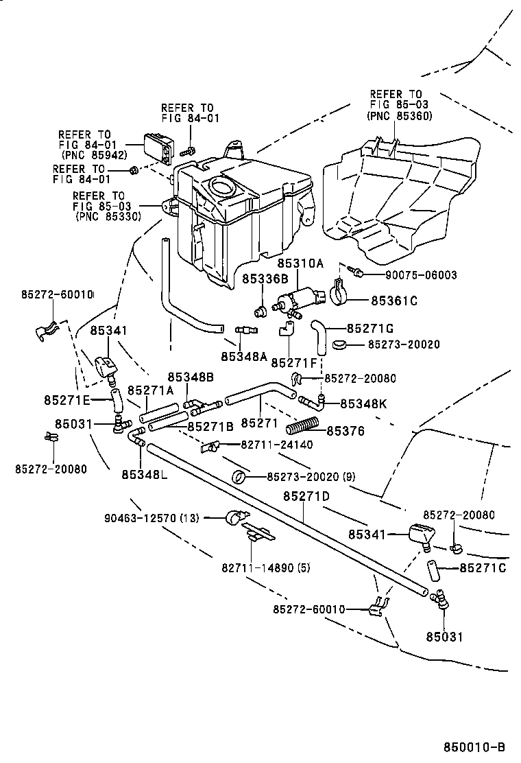 85044-60040 NOZZLE, HEADLAMP CLEANER WASHER product image