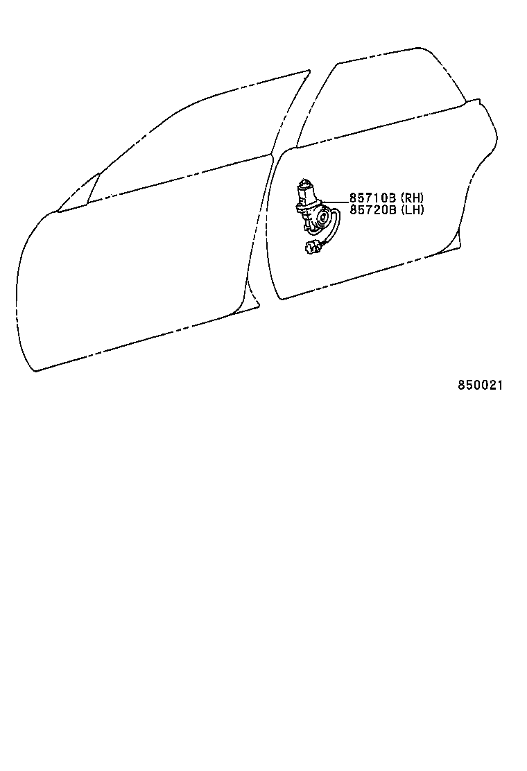 85720-20280 MOTOR ASSY, POWER WINDOW REGULATOR, REAR LH product image