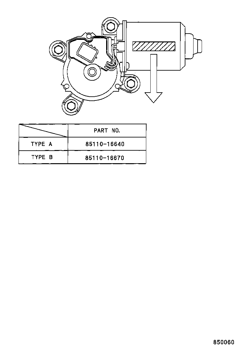 85150-16520 LINK ASSY, WINDSHIELD WIPER product image
