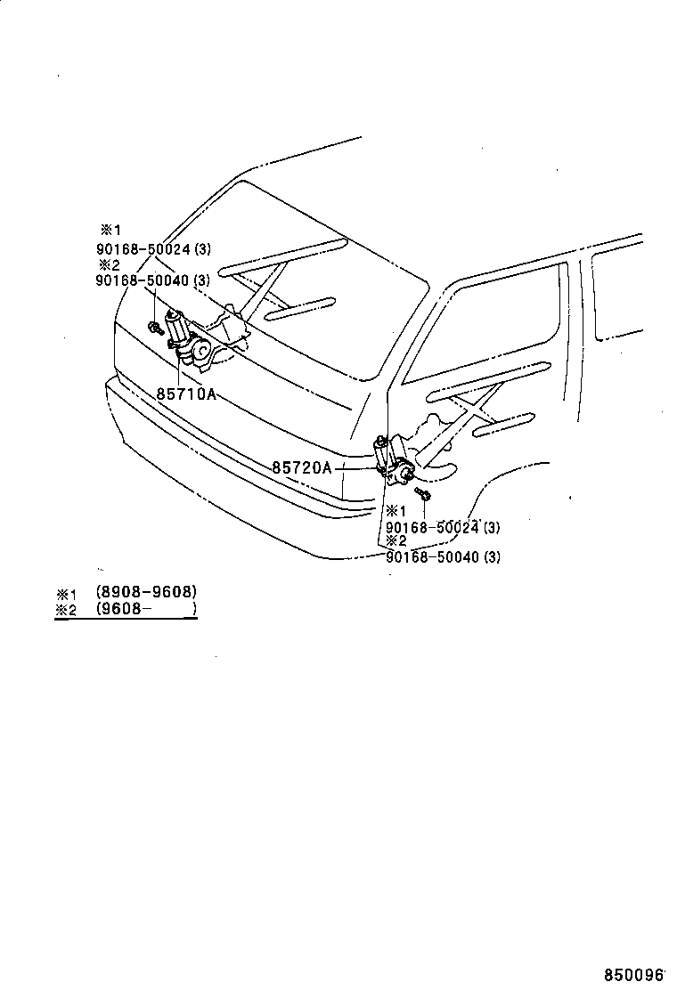 85720-26010 MOTOR ASSY, POWER WINDOW REGULATOR, FRONT LH product image