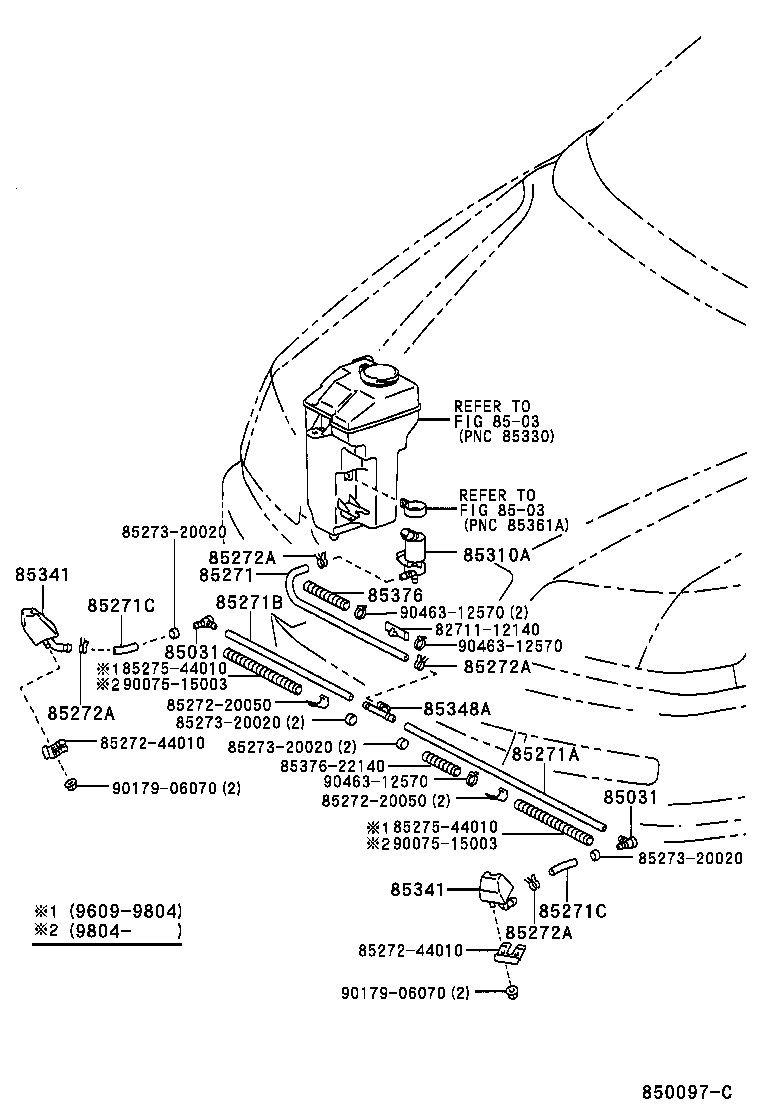 85330-26020 MOTOR AND PUMP ASSY, HEADLAMP CLEANER WASHER product image
