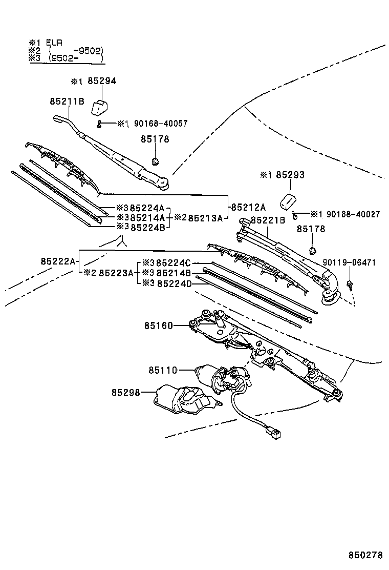 90179-10161 NUT (FOR FRONT WIPER ARM SETTING) product image