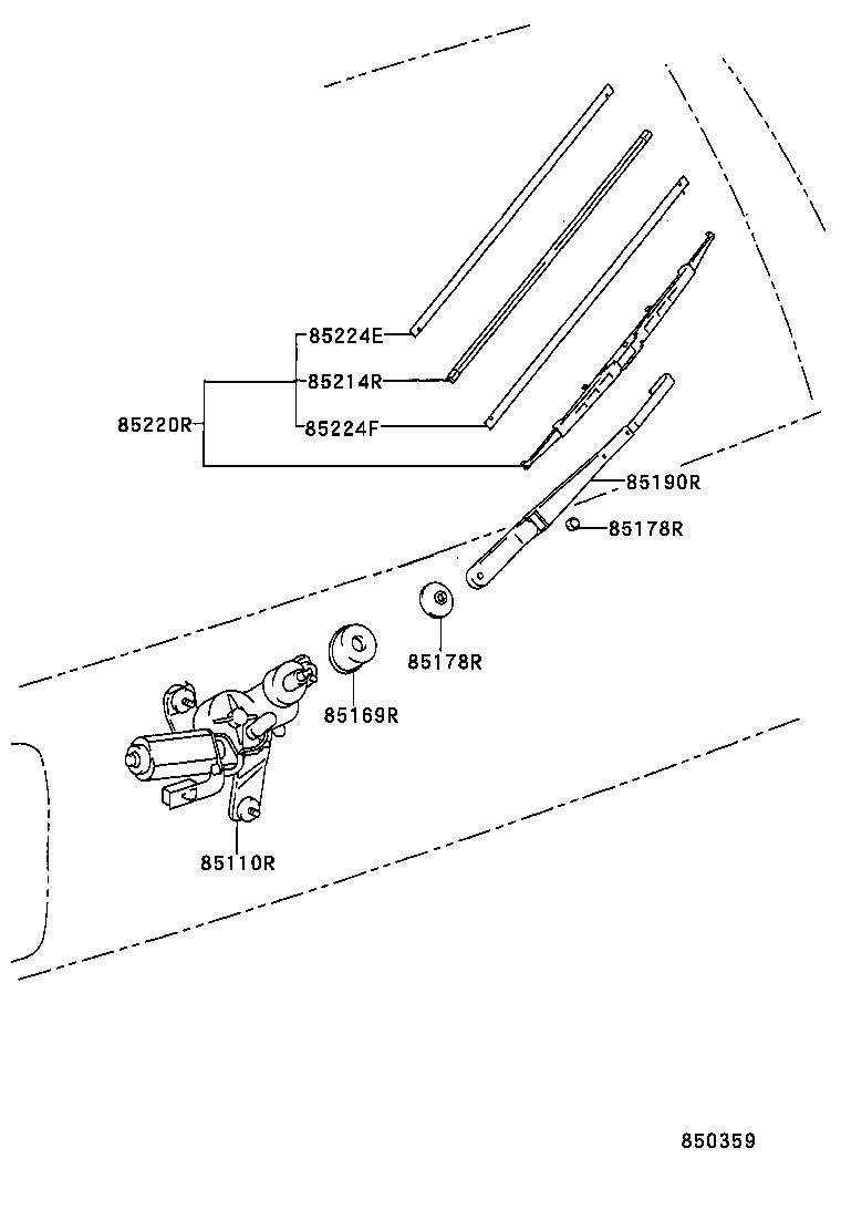 85143-42020 WASHER, REAR WIPER LINK PIVOT, NO.1 product image