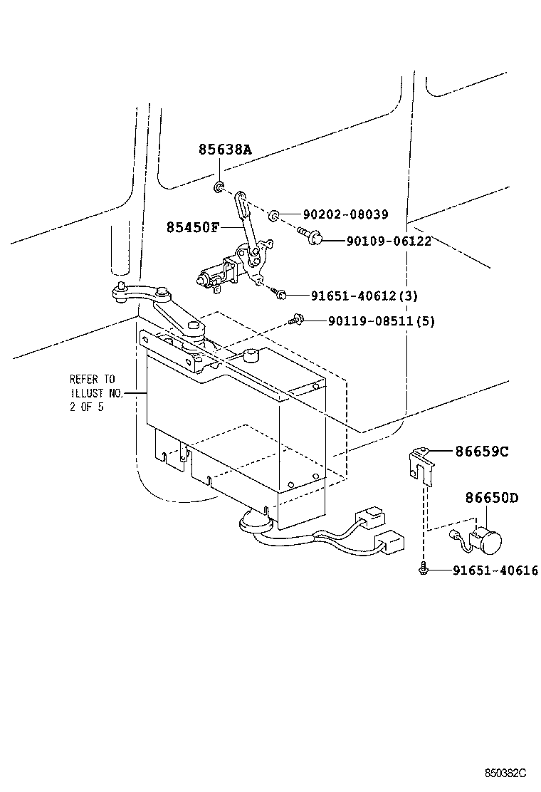 69608-36030 LINK SUB-ASSY, CENTER DOOR REMOTE CONTROL product image