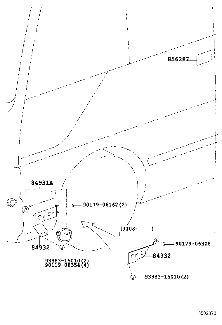 69608-36030 LINK SUB-ASSY, CENTER DOOR REMOTE CONTROL product image