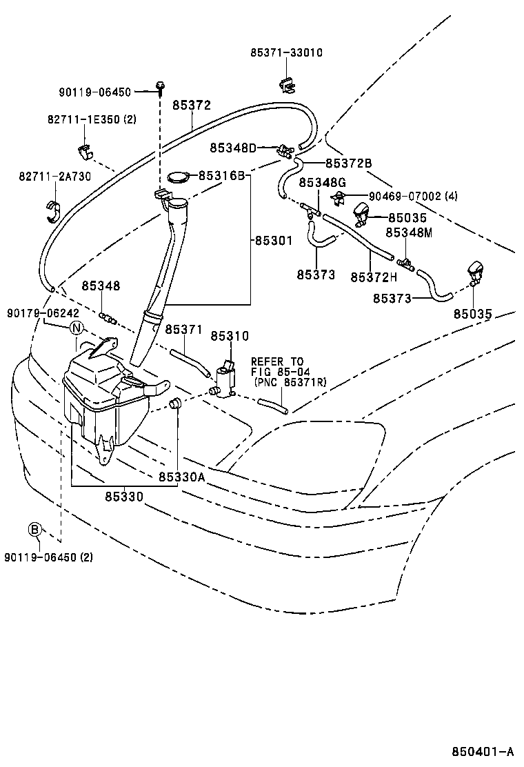 85301-48010 INLET SUB-ASSY, WASHER product image