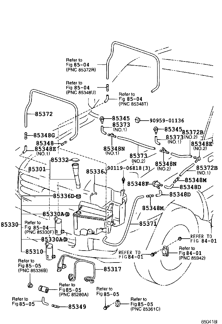 85355-60160 JAR ASSY, WINDSHIELD WASHER product image