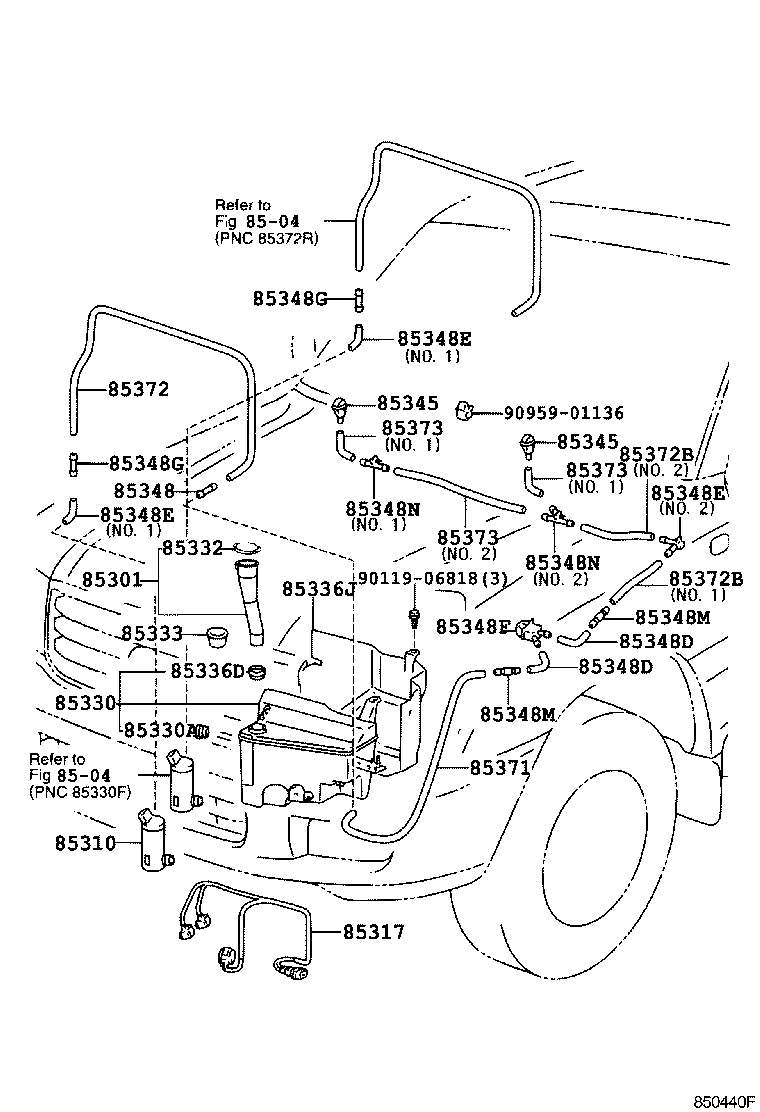 Toyota 85382-60050 NOZZLE, WINDSHIELD WASHER