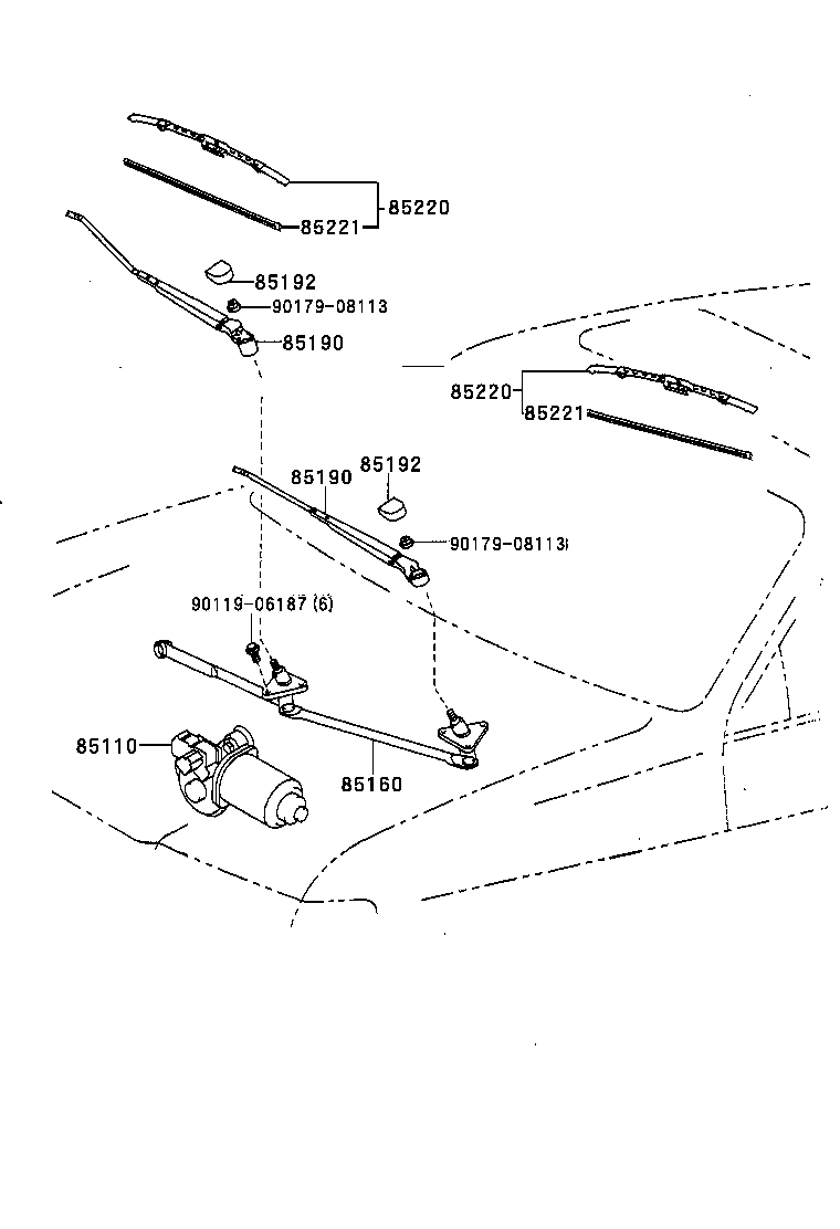 85213-60020 BLADE, WINDSHIELD WIPER product image