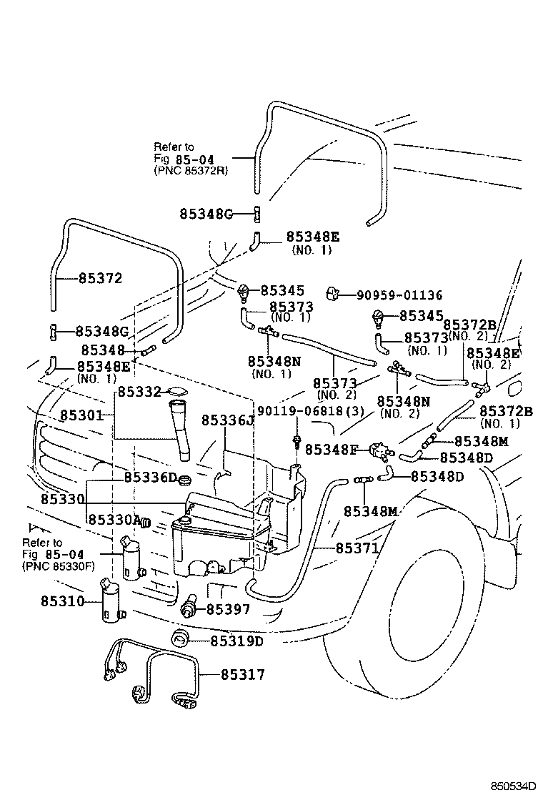 85325-60150 JAR ASSY, WINDSHIELD WASHER product image