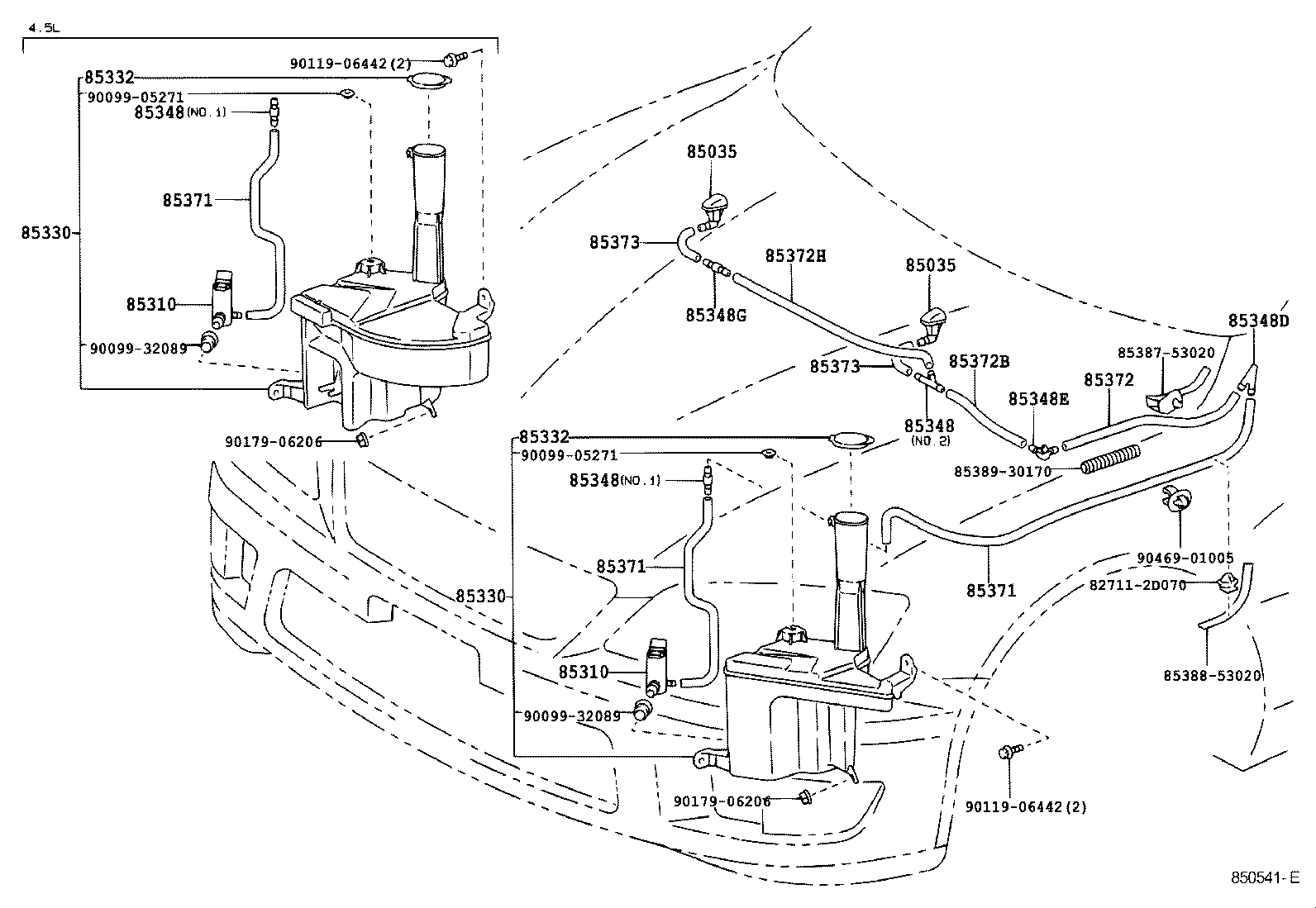 85315-53010 JAR ASSY, WINDSHIELD WASHER product image