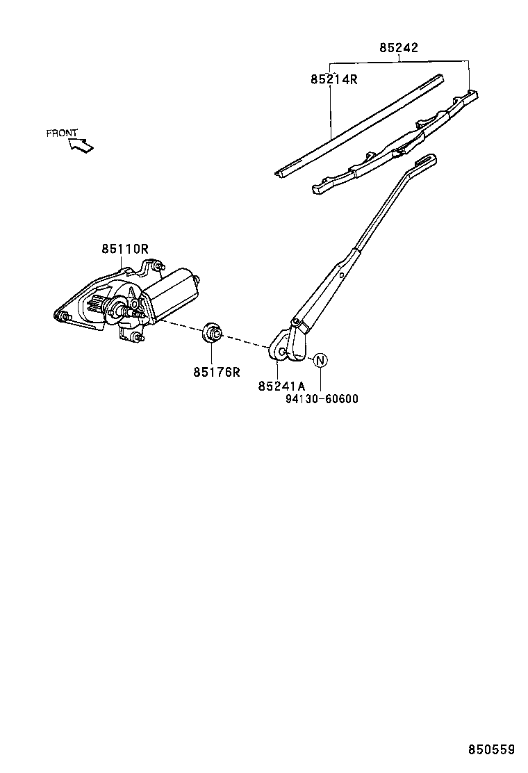 85291-87209 BLADE, RR WIPER product image