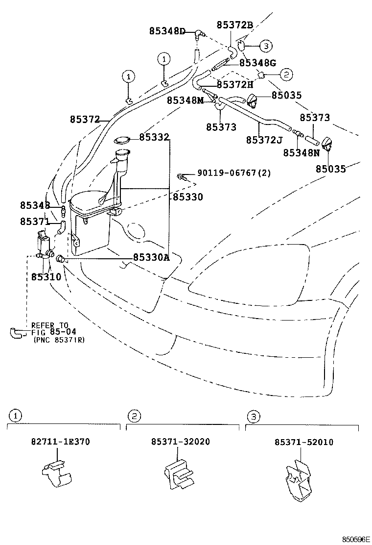90099-32089 BUSH, WINDSHIELD WASHER JAR product image