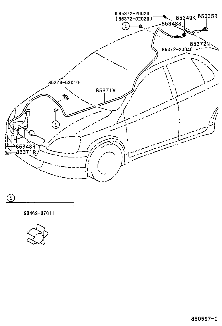 85377-52210 JOINT, REAR WASHER ELBOW, NO.2 product image