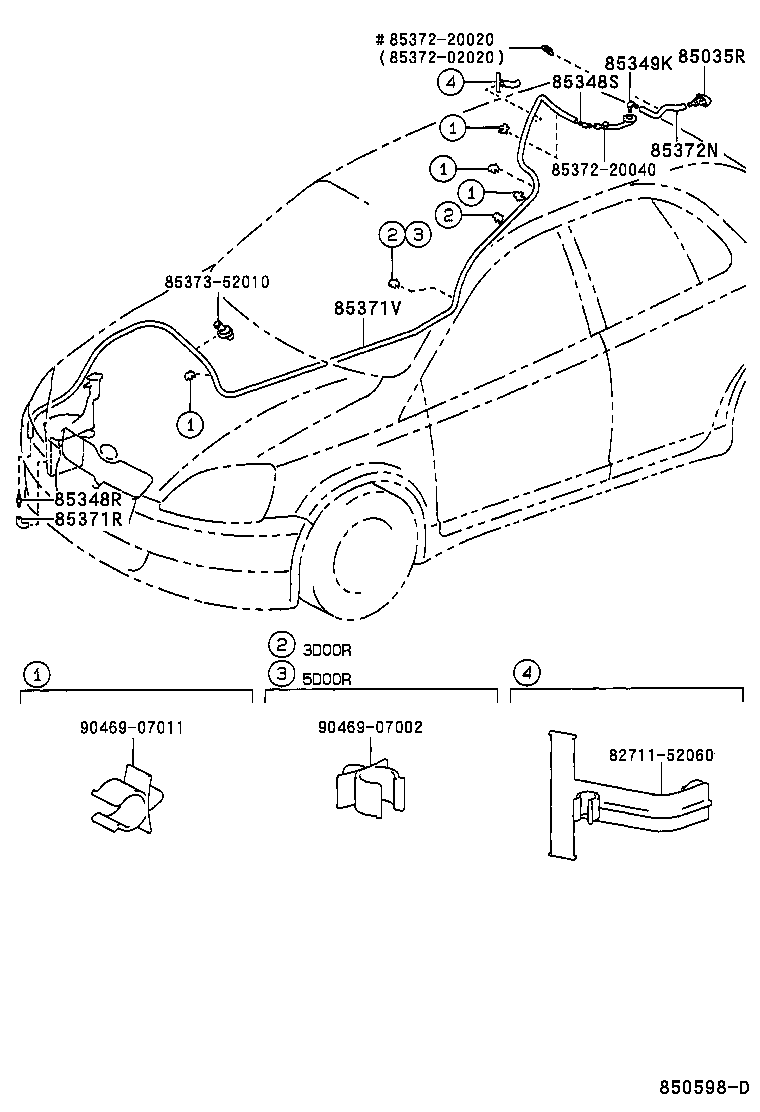 85377-52210 JOINT, REAR WASHER ELBOW, NO.2 product image