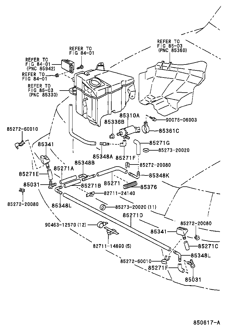 85044-60040 NOZZLE, HEADLAMP CLEANER WASHER product image