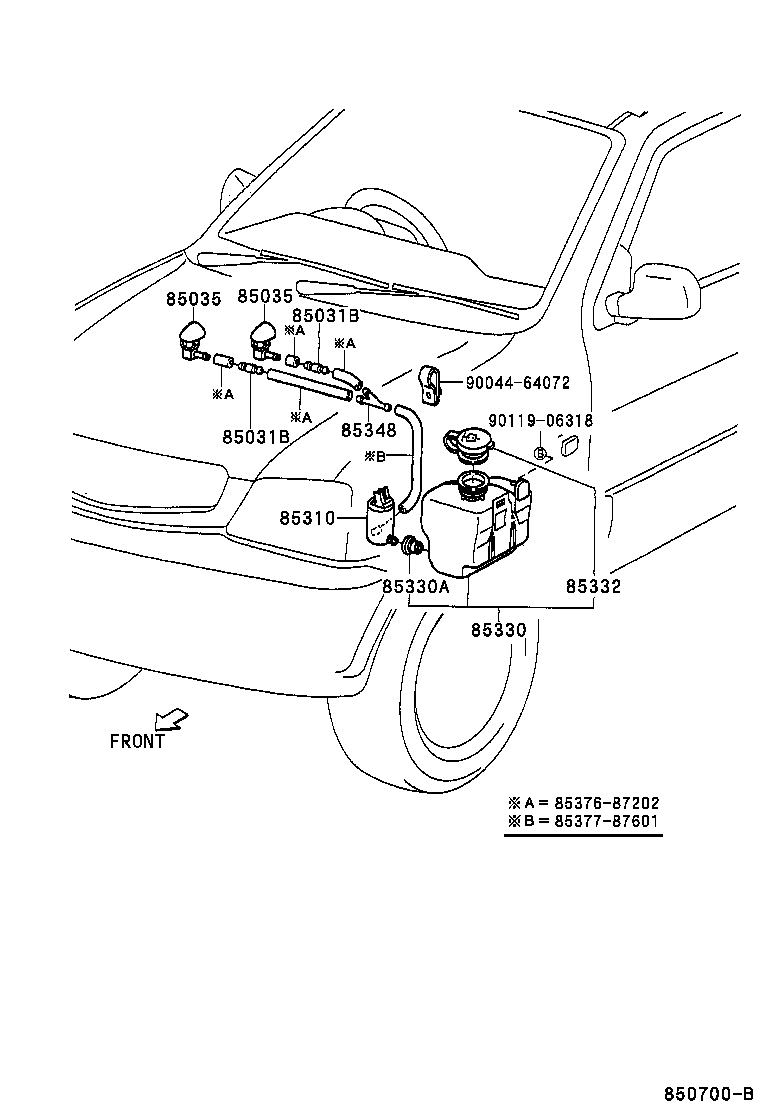 85330-87401 JAR ASSY, WINDSHIELD WASHER product image