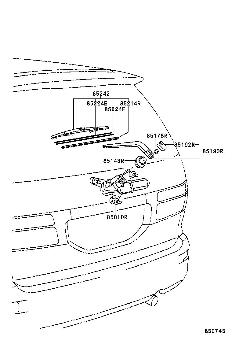 90179-06125 NUT (FOR REAR WIPER ARM SETTING) product image
