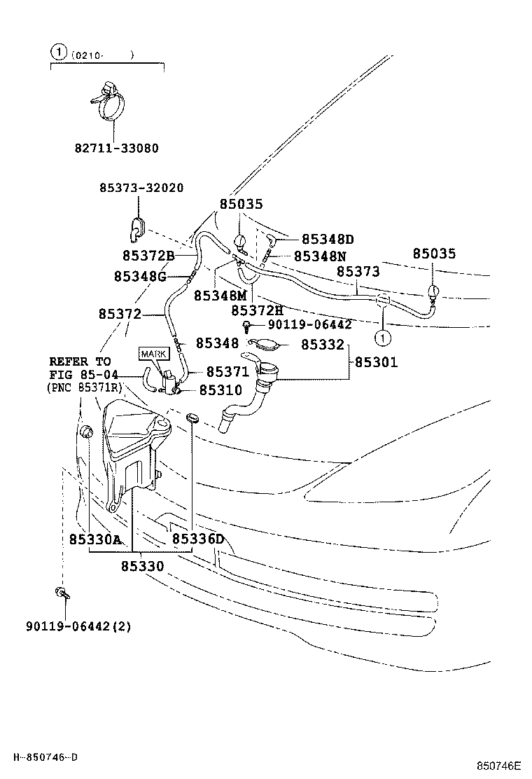 85301-28070 INLET SUB-ASSY, WASHER product image