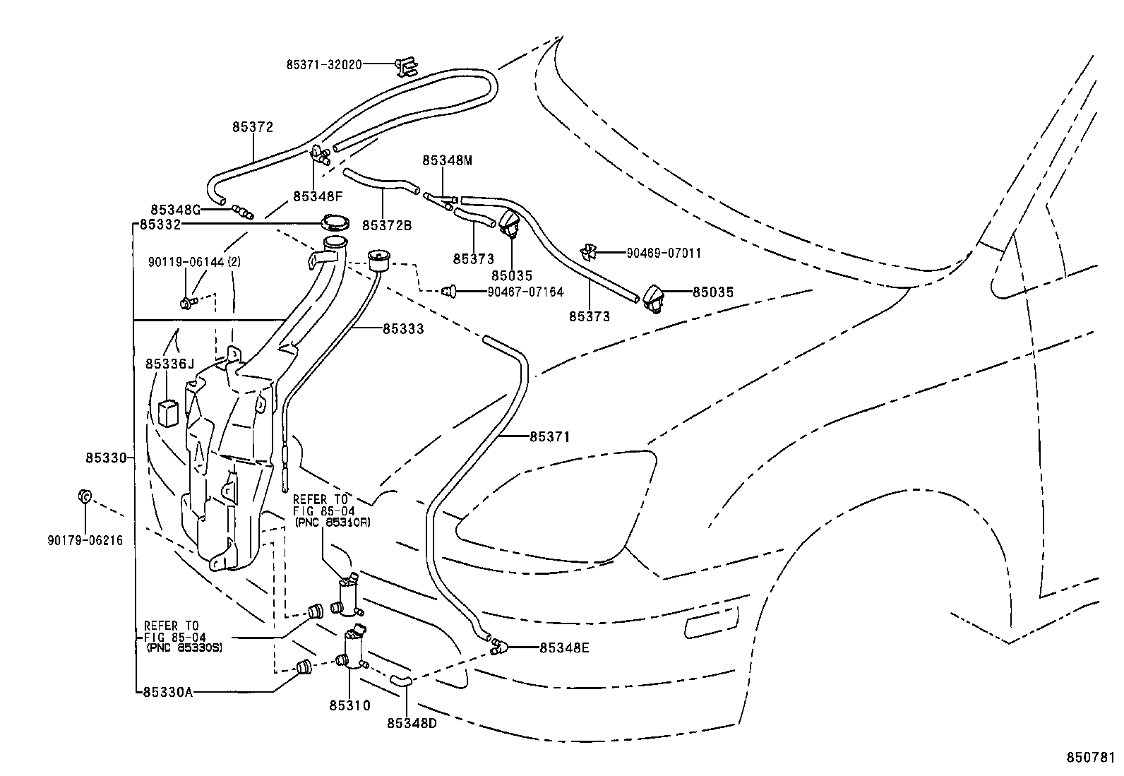 85315-42150 JAR ASSY, WINDSHIELD WASHER product image