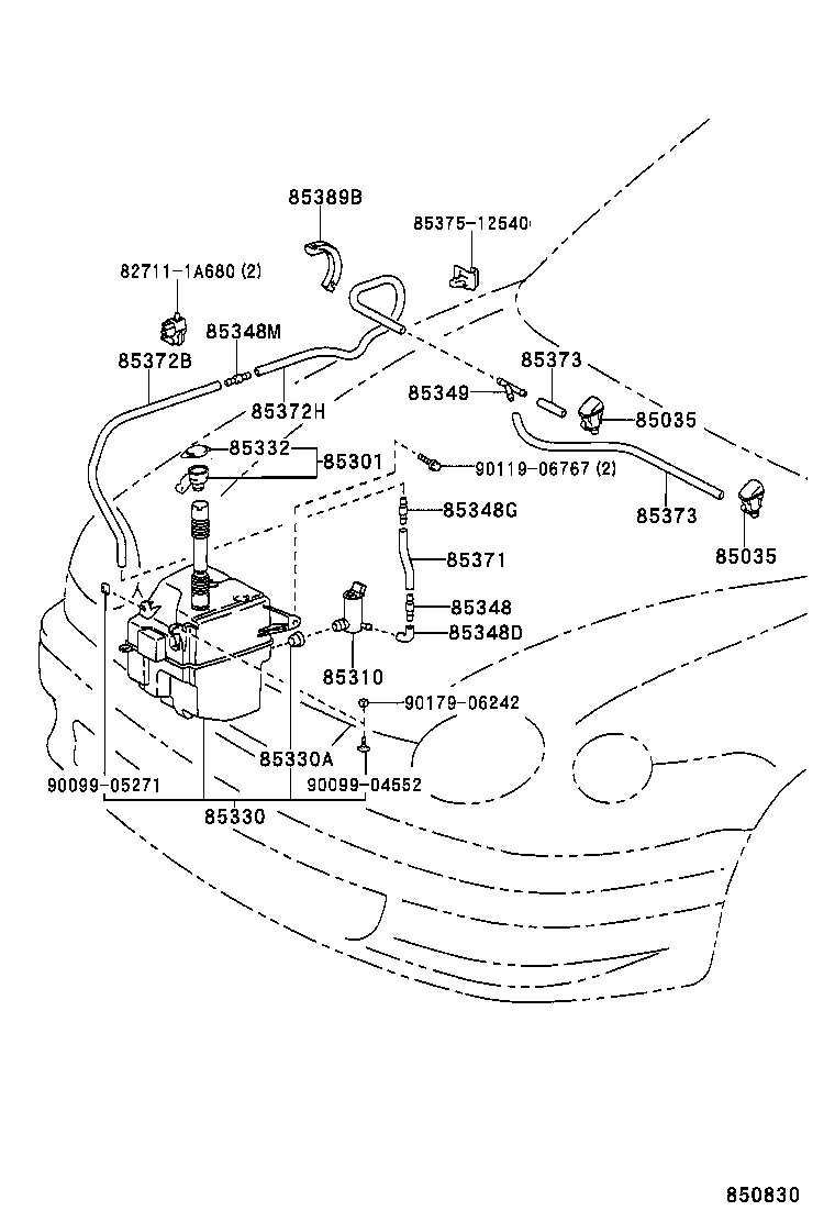 85315-12282 JAR ASSY, WINDSHIELD WASHER product image