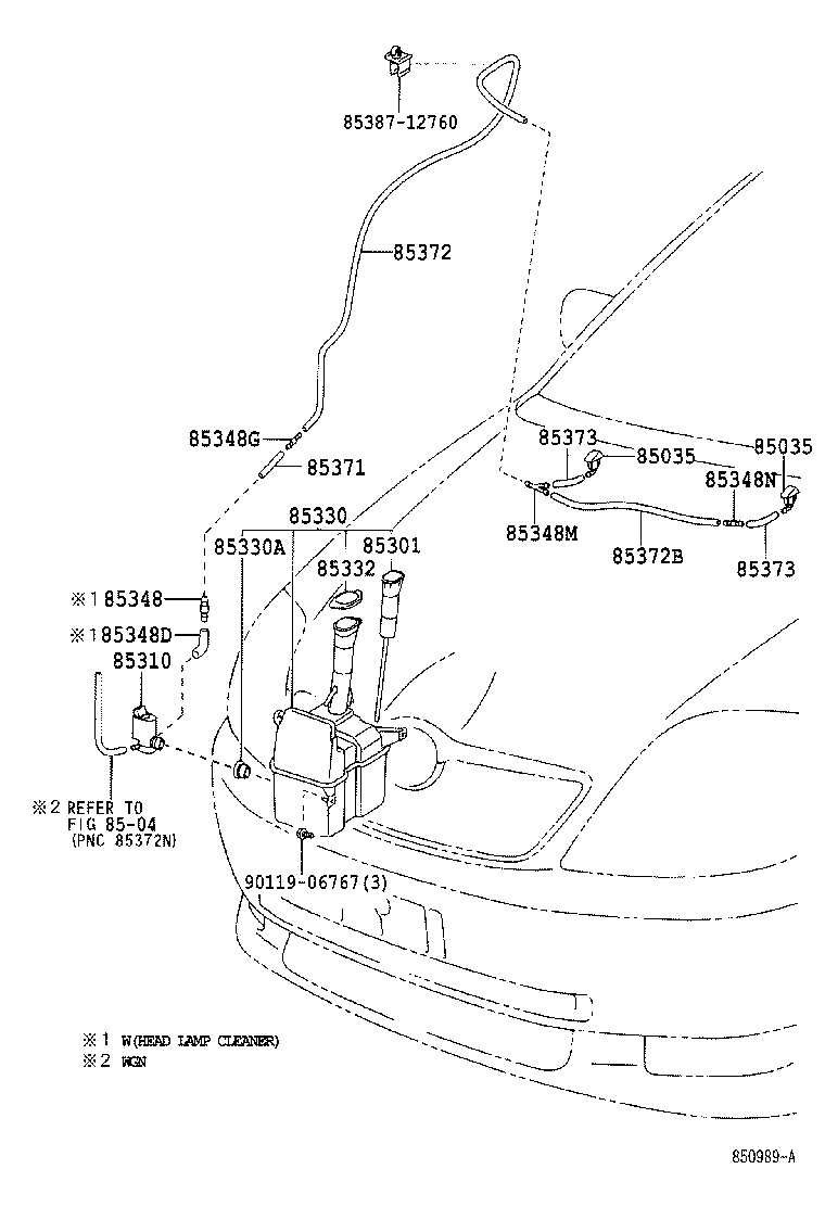 90099-33877 HOSE, WINDSHIELD WASHER (FROM JOINT TO NOZZLE) product image