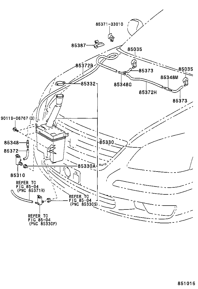 85315-20650 JAR ASSY, WINDSHIELD WASHER product image