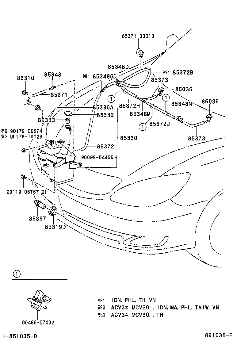85315-06120 JAR ASSY, WINDSHIELD WASHER product image