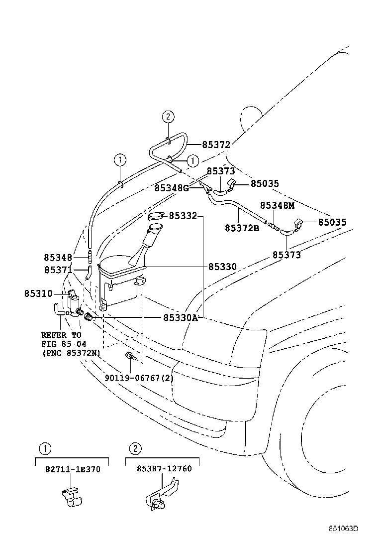 85315-52110 JAR ASSY, WINDSHIELD WASHER product image