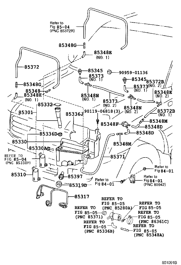 85355-60171 JAR ASSY, WINDSHIELD WASHER product image
