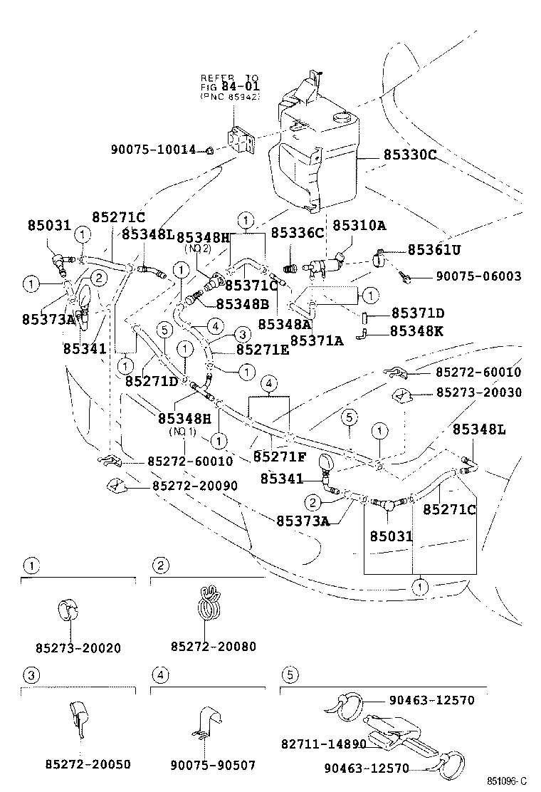 85355-20060 JAR ASSY, HEADLAMP CLEANER WASHER product image