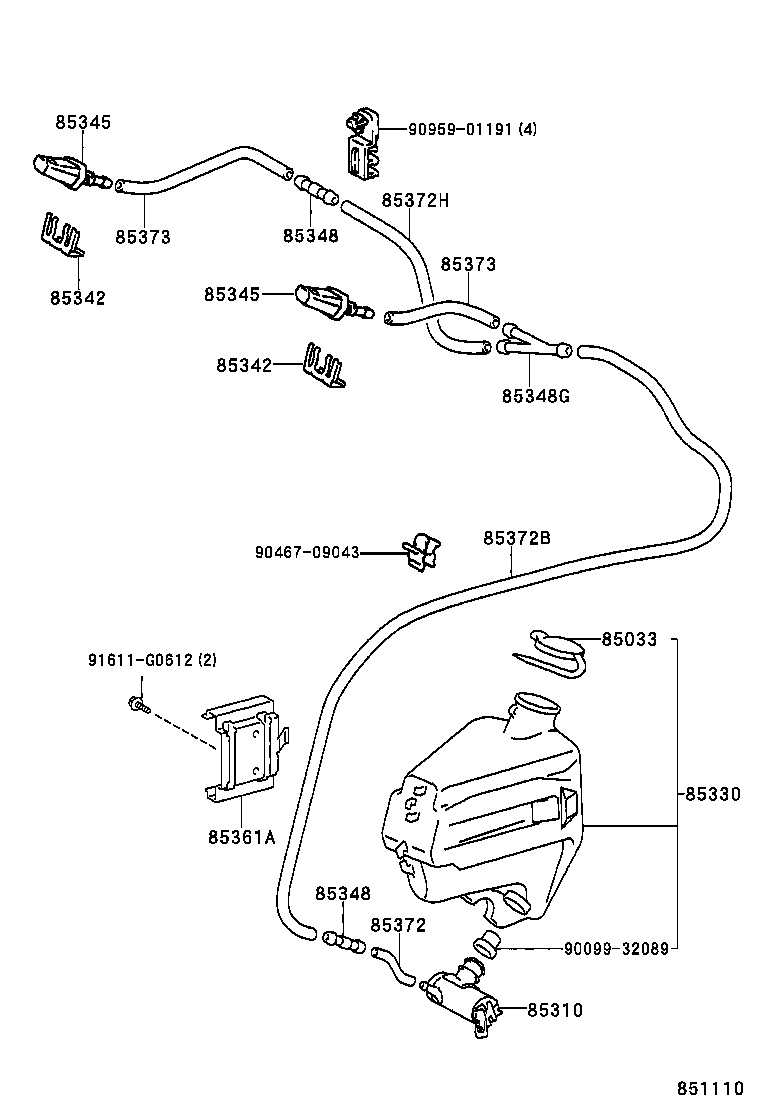 85315-27010 JAR ASSY, WINDSHIELD WASHER product image