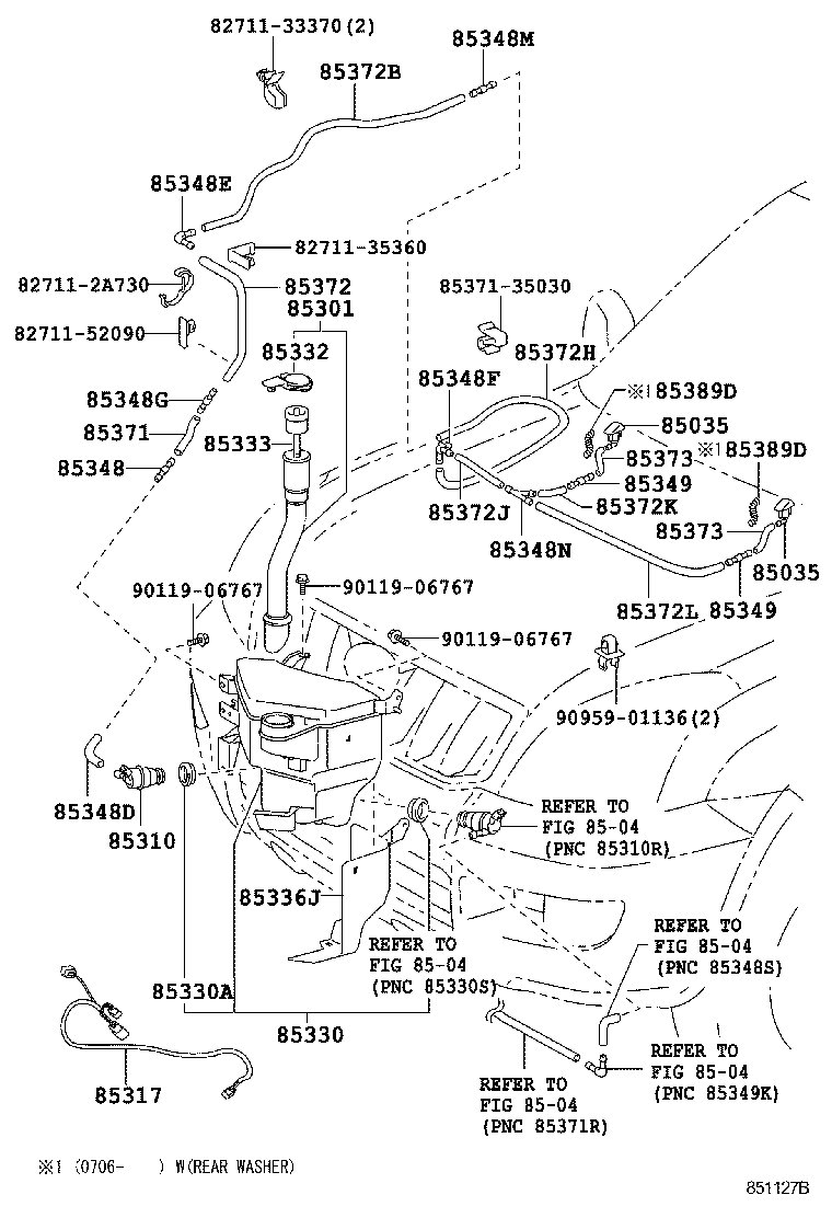 85355-60150 JAR ASSY, WINDSHIELD WASHER product image