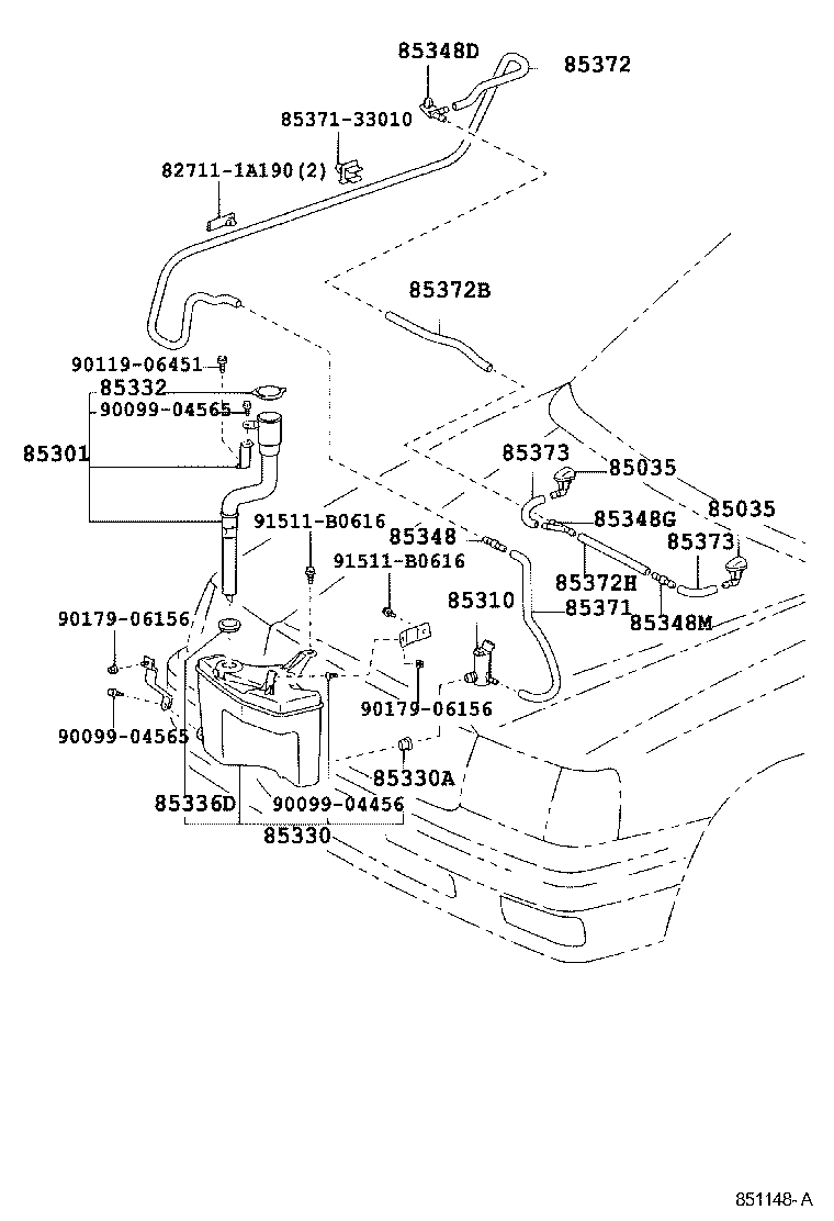 85301-43020 INLET SUB-ASSY, WASHER product image