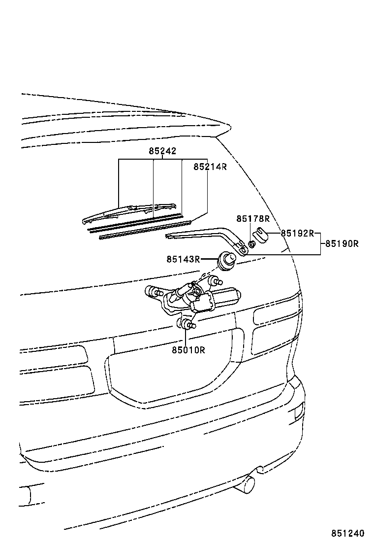 90179-06125 NUT (FOR REAR WIPER ARM SETTING) product image