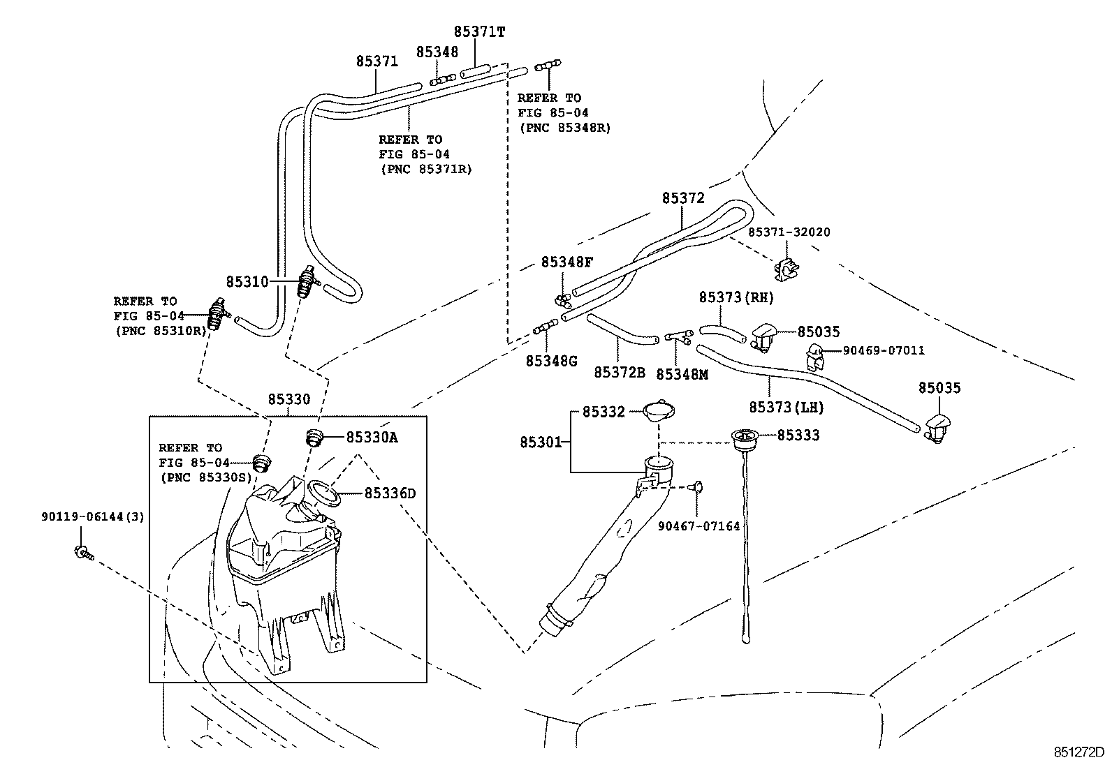 85315-42150 JAR ASSY, WINDSHIELD WASHER product image