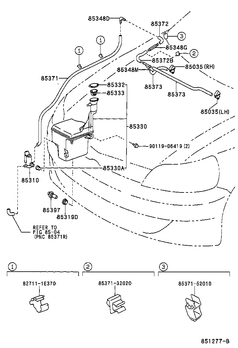Toyota 85348-12250 JOINT, WINDSHIELD WASHER HOSE, NO.3