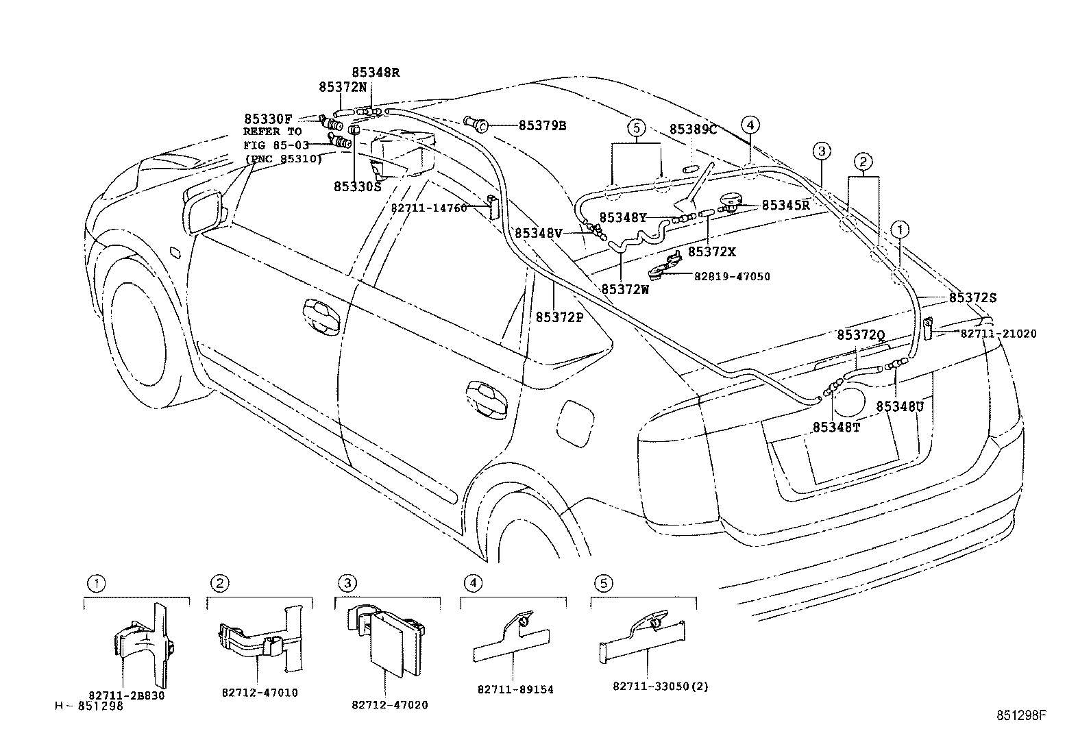 Toyota 85389-28520 PROTECTOR, WASHER