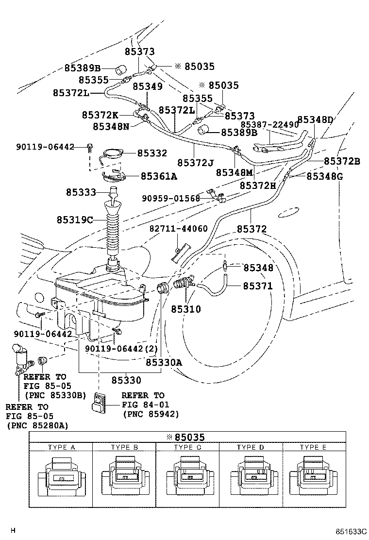 85315-30360 JAR ASSY, WINDSHIELD WASHER product image
