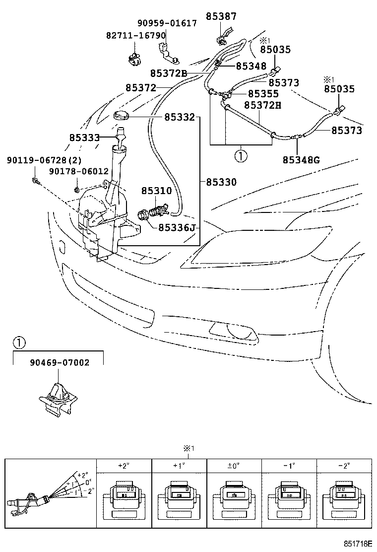 85355-33090 JAR ASSY, WINDSHIELD WASHER product image