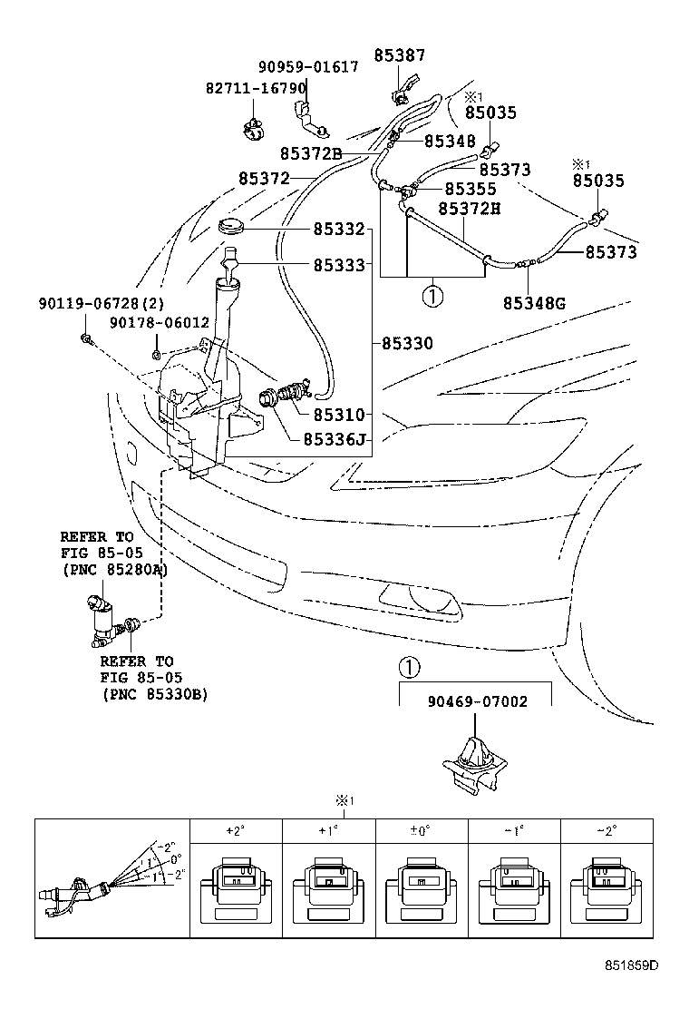 85355-33090 JAR ASSY, WINDSHIELD WASHER product image